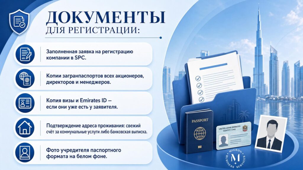 Документы Sharjah Publishing City Free Zone (SPC)